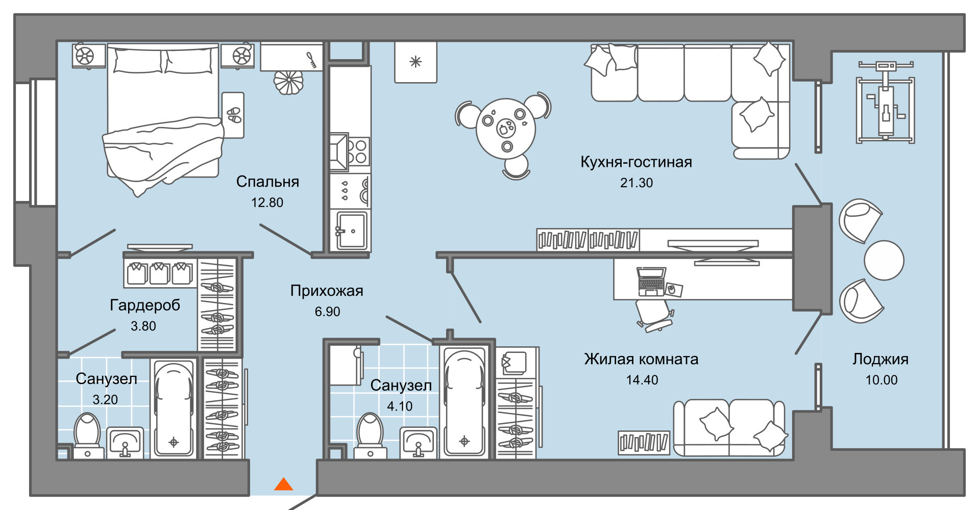71.5 м², 3-комн. евро
10 308 227 ₽
2 кв. 2026